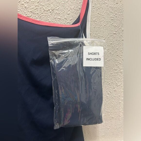 Sincerely Jules Navy Active Cutout Tennis Dress with Shorts NWT M - Picture 2 of 6